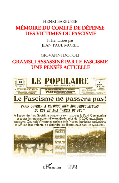 M&eacute;moire du comit&eacute; de d&eacute;fense des victimes du fascism