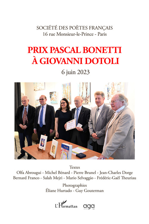 Prix Pascal Bonetti &agrave; Giovanni Dotoli. 6 juin 2023