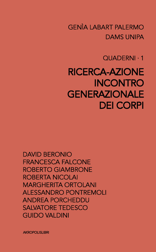 Ricerca-azione incontro generazionale dei corpi. Quaderni