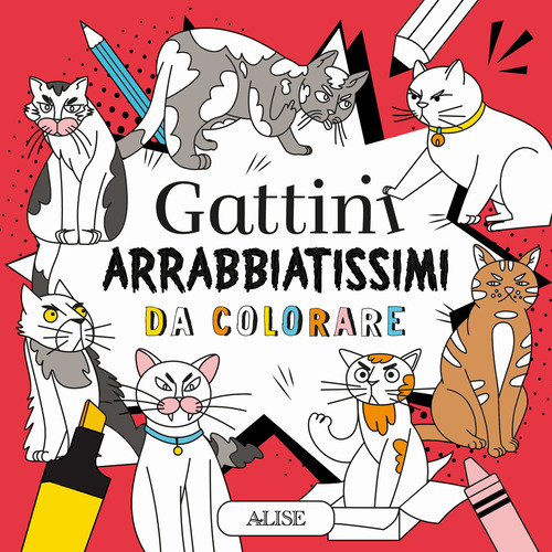 Gattini arrabbiatissimi da colorare