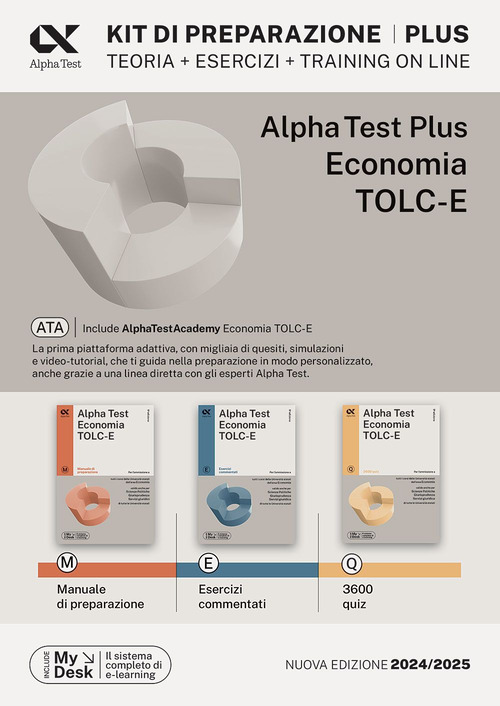 Alpha Test plus. Economia. TOLC-E. Kit di preparazione