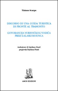 Discorso di una guida turistica di fronte al tramonto