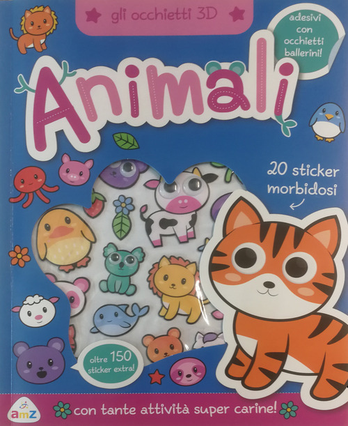 Animaletti. Gli occhietti 3D. Con adesivi