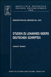 Studien zu Johannes Nider deutschen Schriften
