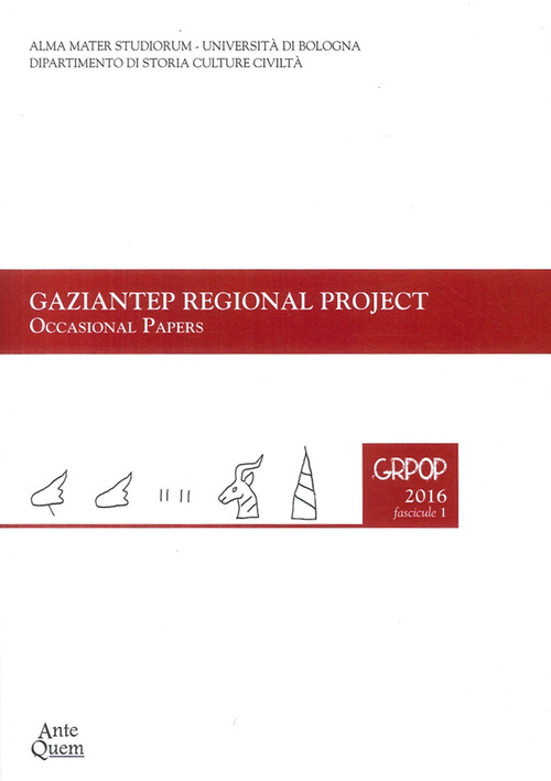 Gaziantep regional project. Occasional papers. Report on the 2011 and 2012 excavations in area F GRPOP