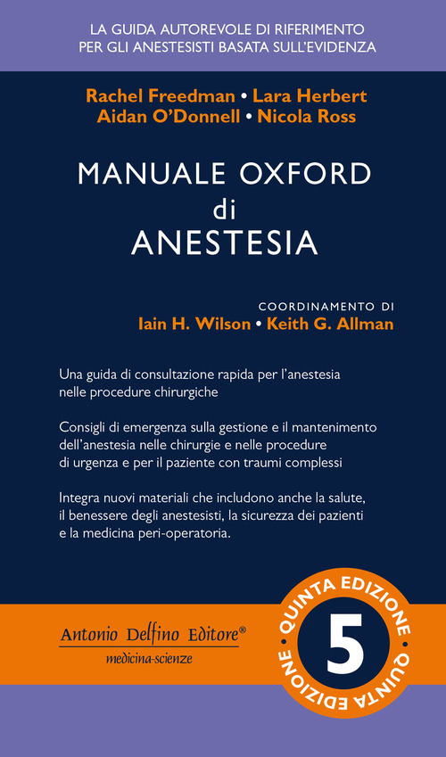 Manuale Oxford di anestesia