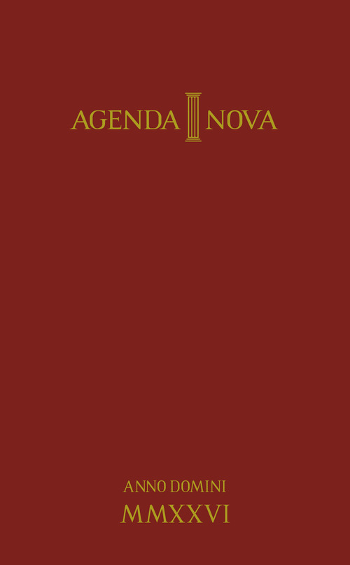Agenda nova 2026. Anno domini MMXXVI