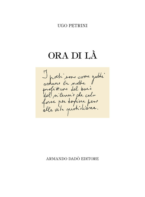 Ora di là