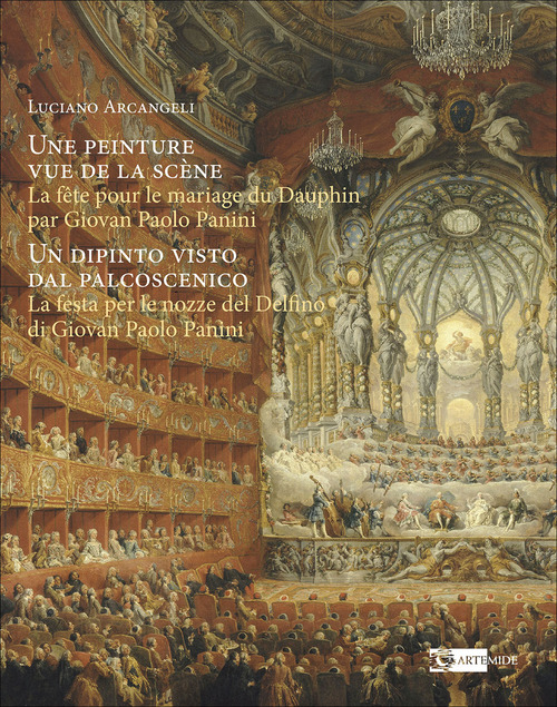 Une peinture vue de la scène. Un dipinto visto dal palco