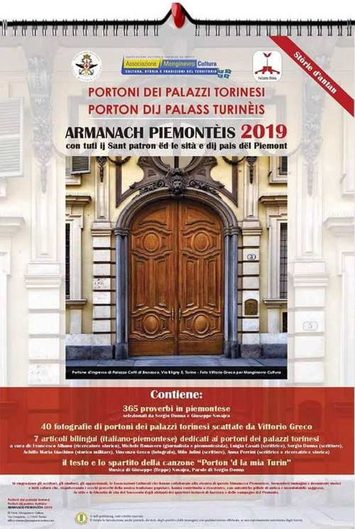 Almanacco piemontese-Armanach piemonteis (2019). Portoni dei palazzi torinesi-Porton dij palass turin&egrave;is