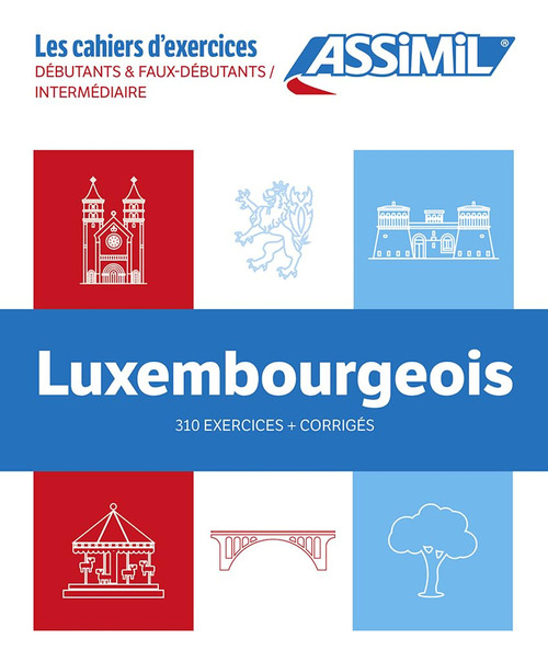 Luxembourgeois. Coffret cahiers d'exercices. D&eacute;butants et faux-d&eacute;butants/interm&eacute;diaire