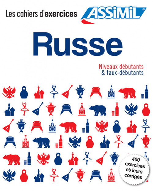 Russe. Coffret cahiers d'exercices. Débutants et faux-débutants