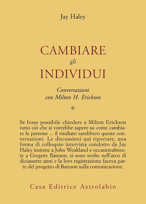 Conversazioni con Milton Erickson