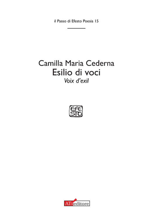 Esilio di voci­Voix d'exil