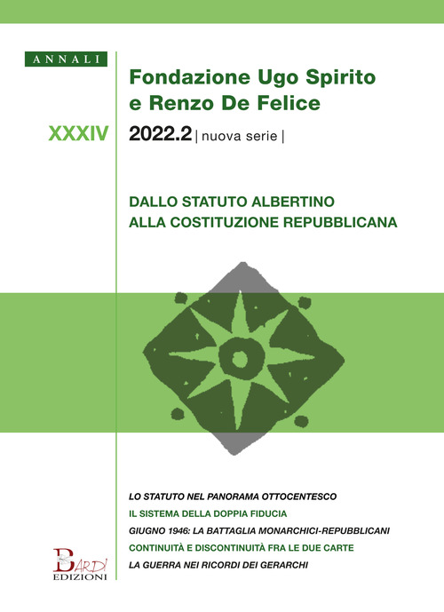 Annali Fondazione Ugo Spirito e Renzo De Felice. Nuova serie