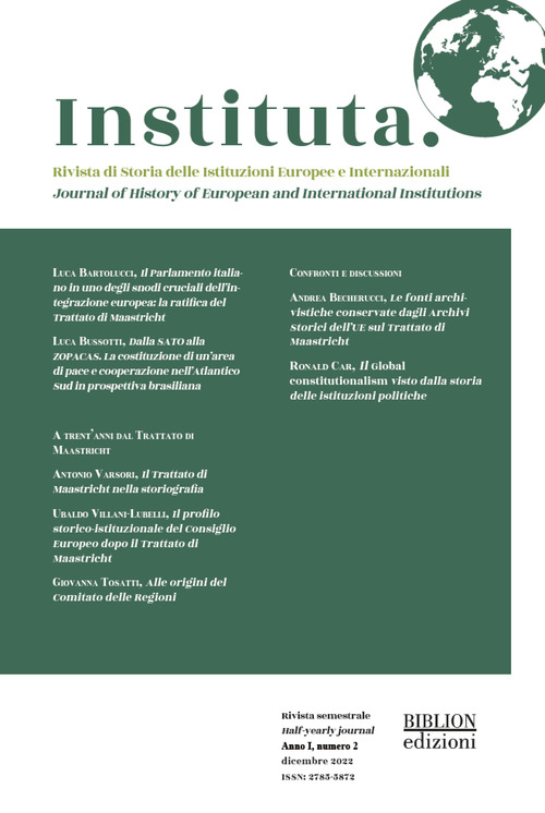 Instituta. Rivista di Storia delle istituzioni europee e internazionali