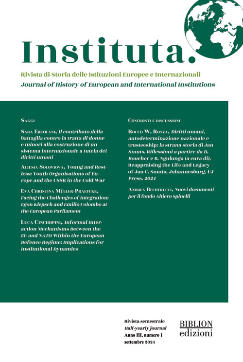Instituta. Rivista di Storia delle istituzioni europee e internazionali