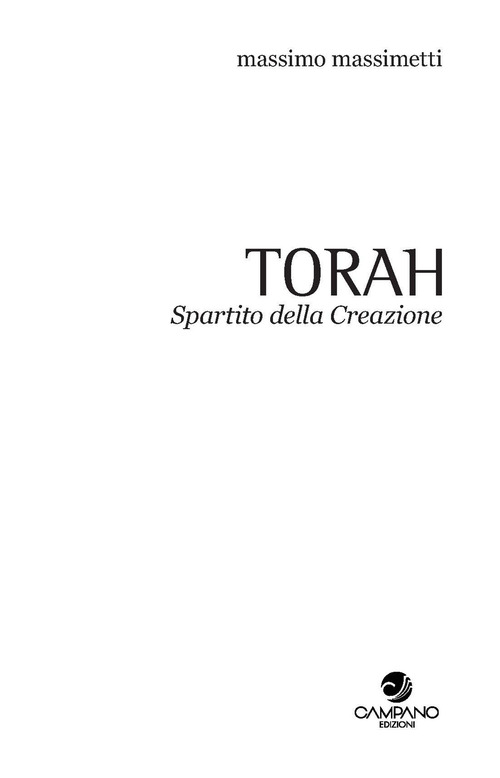Torah. Spartito della Creazione. Quaderno