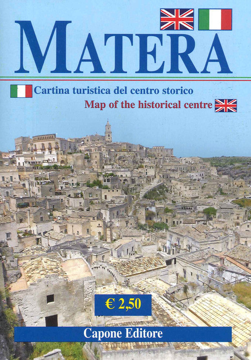 Matera. Cartina turistica del centro storico-Carte touristique du centre historique
