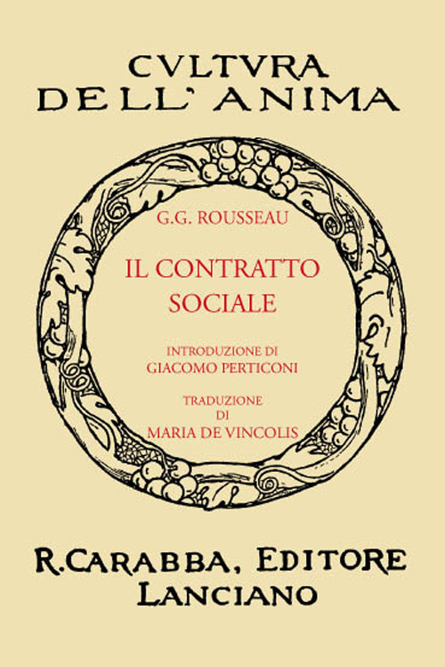 Il contratto sociale (rist. anast. 1933)