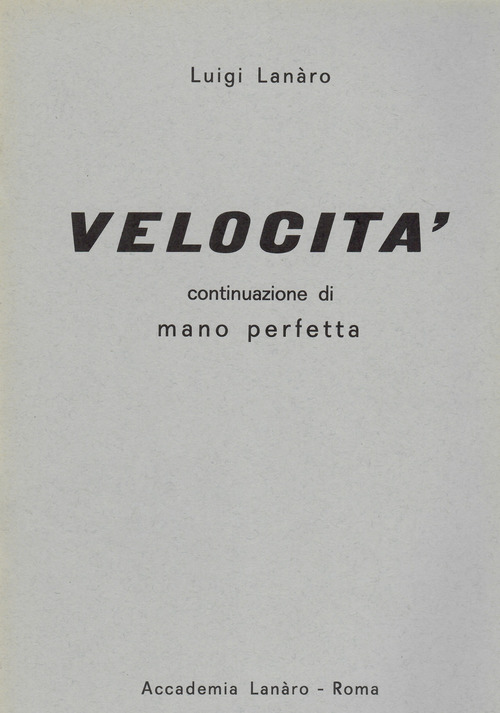 Velocit&agrave;