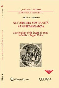 Autonomia sovranit&agrave; rappresentanza