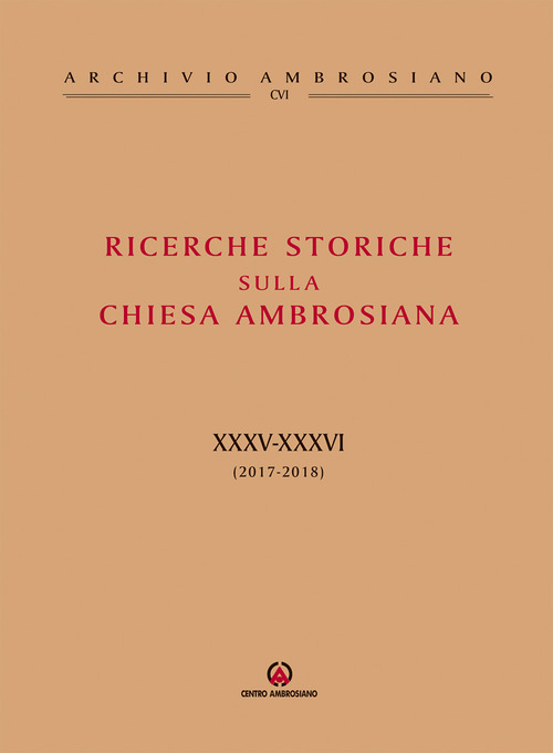 Ricerche storiche sulla Chiesa ambrosiana