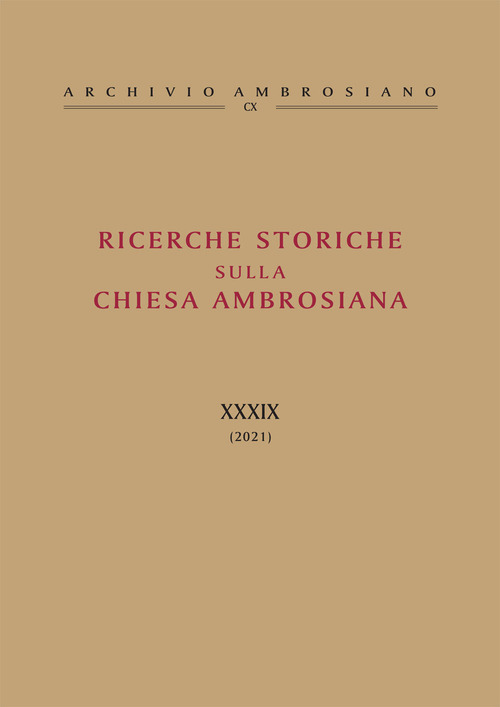Ricerche storiche sulla Chiesa ambrosiana