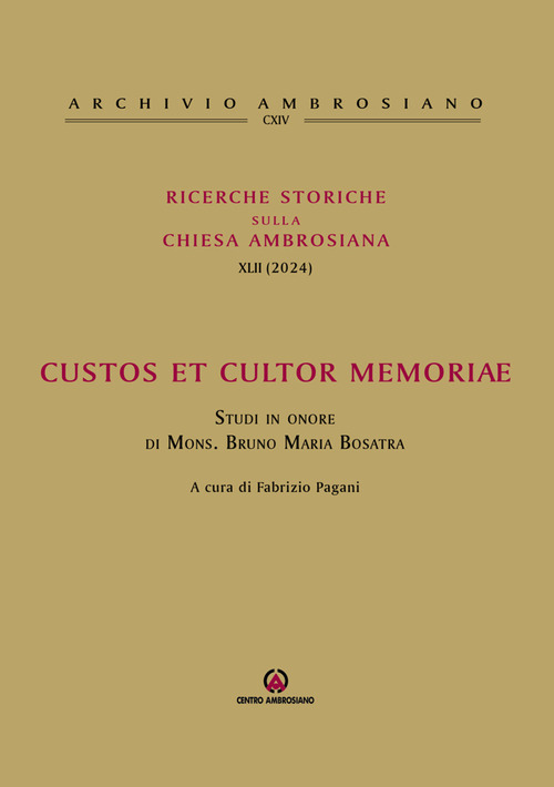 Ricerche storiche sulla Chiesa ambrosiana
