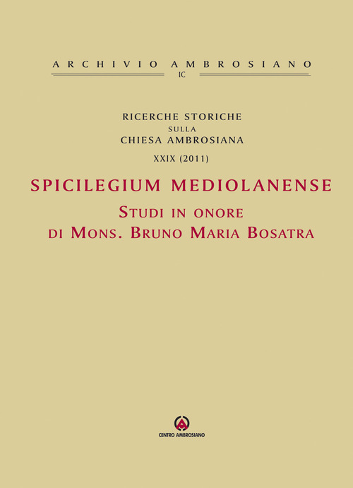 Ricerche storiche sulla Chiesa ambrosiana