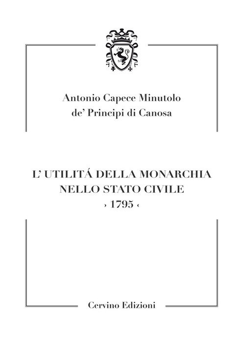 L'utilità della monarchia nello stato civile 1795
