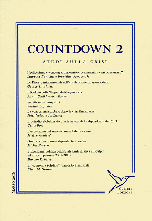 Countdown. Studi sulla crisi