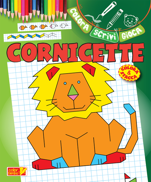 Cornicette blu-rosso