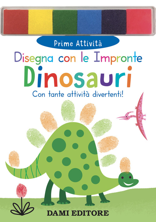 Dinosauri. Disegna con le impronte