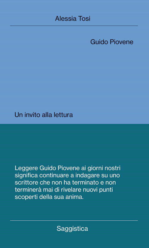 Guido Piovene. Un invito alla lettura