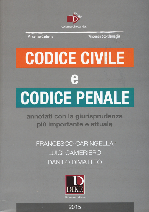 Codice civile e codice penale. Annotati con la giurisprudenza pi&ugrave; importante e attuale