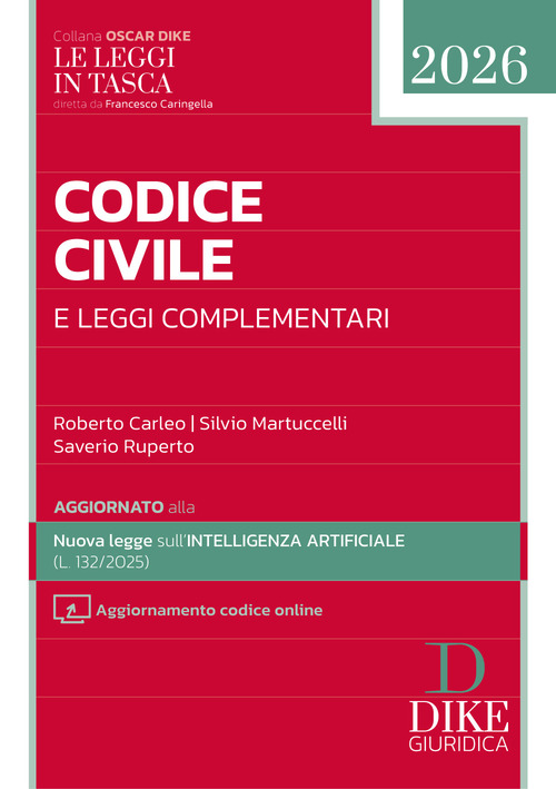 Codice civile e leggi complementari pocket 2026
