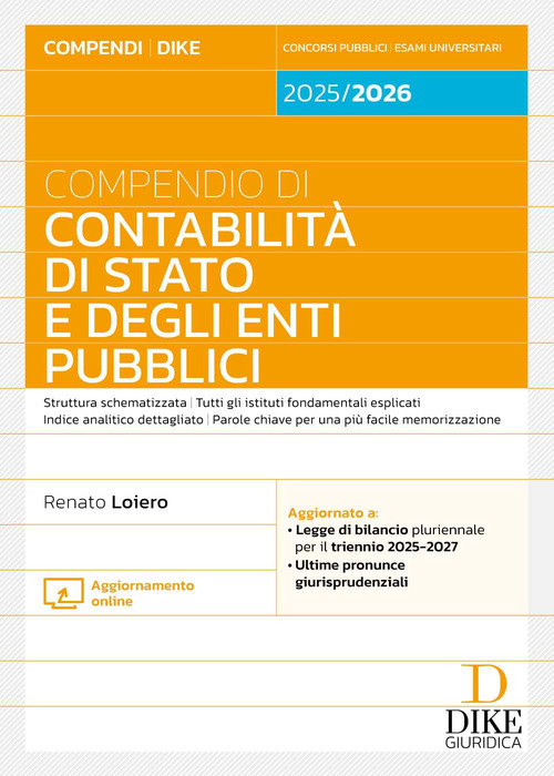 Compendio di contabilit&agrave; di Stato e degli enti pubblici