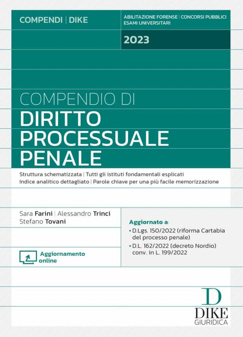 Compendio di diritto processuale penale
