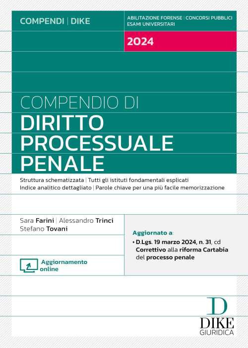 Compendio di diritto processuale penale