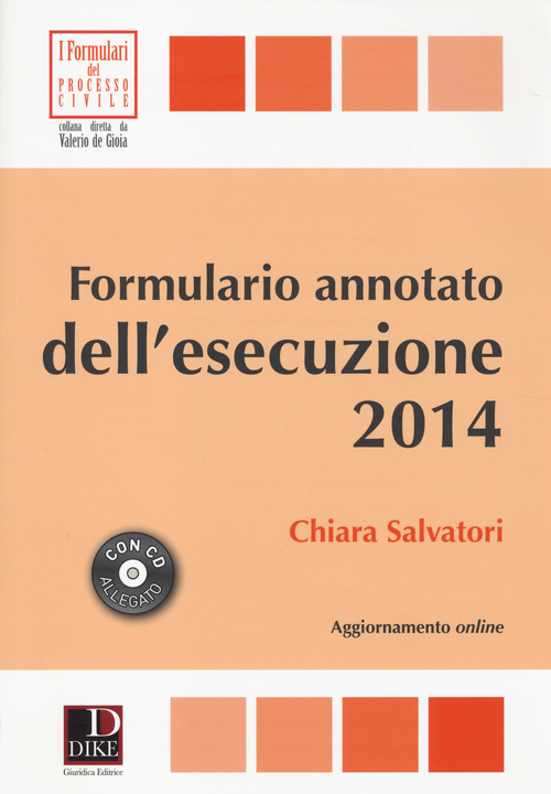 Formulario annotato dell'esecuzione 2014
