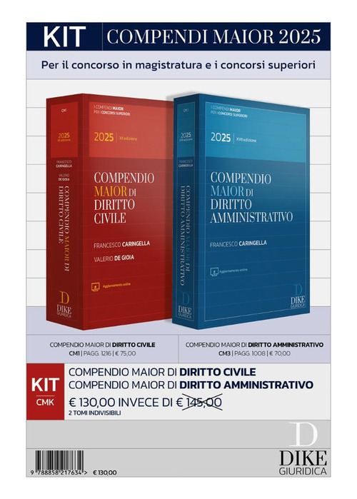Kit Compendi Maior 2025. Diritto civile + Diritto amministrativo