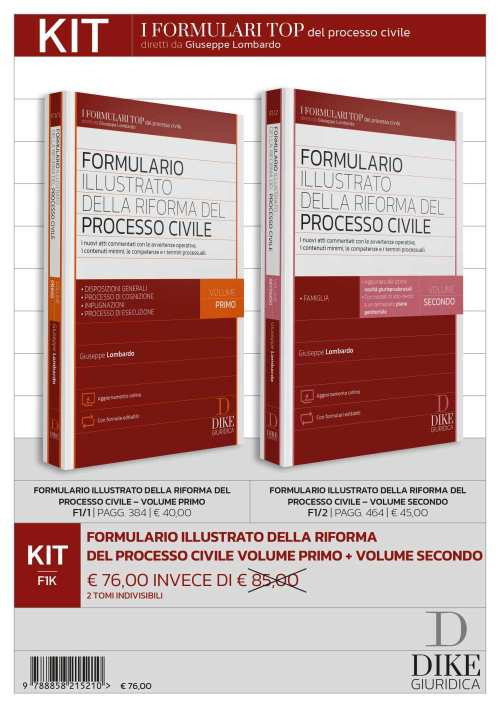 Kit Formulario illustrato della riforma del processo civile