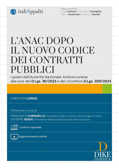 L'ANAC dopo il nuovo codice dei contratti pubblici