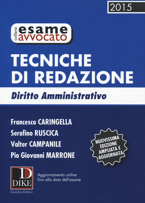 Tecniche di redazione. Diritto amministrativo