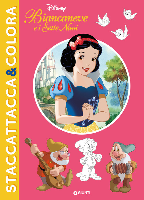 Biancaneve e i sette nani. Staccattacca&colora. Con adesivi