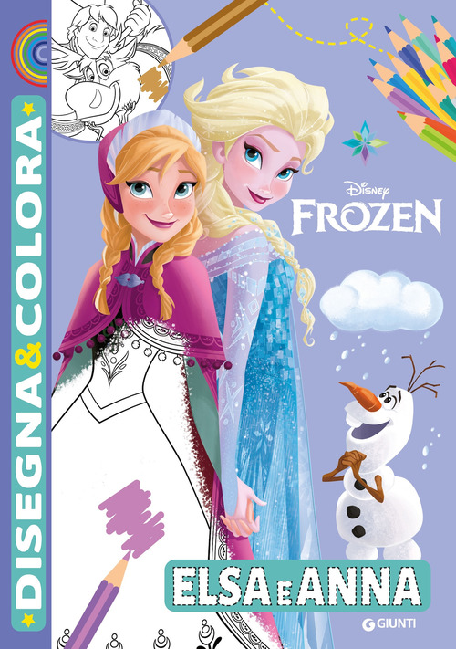 Elsa e Anna. Disney Frozen. Disegna & colora