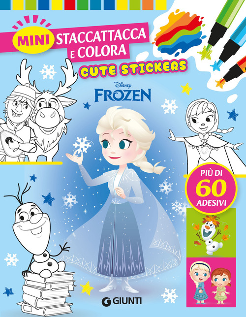 Frozen. Cute stickers. Mini staccattacca e colora