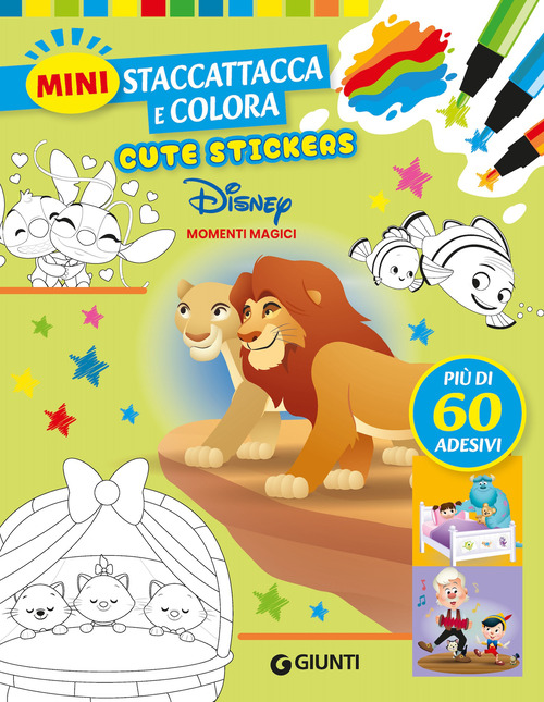 Momenti magici. Cute stickers. Mini staccattacca e colora
