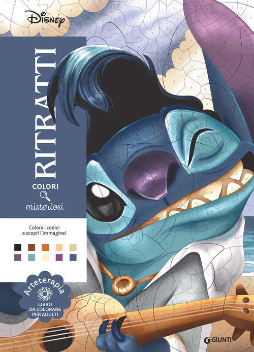 Stitch. Ritratti. Colori misteriosi. Arteterapia. Libro da colorare per adulti